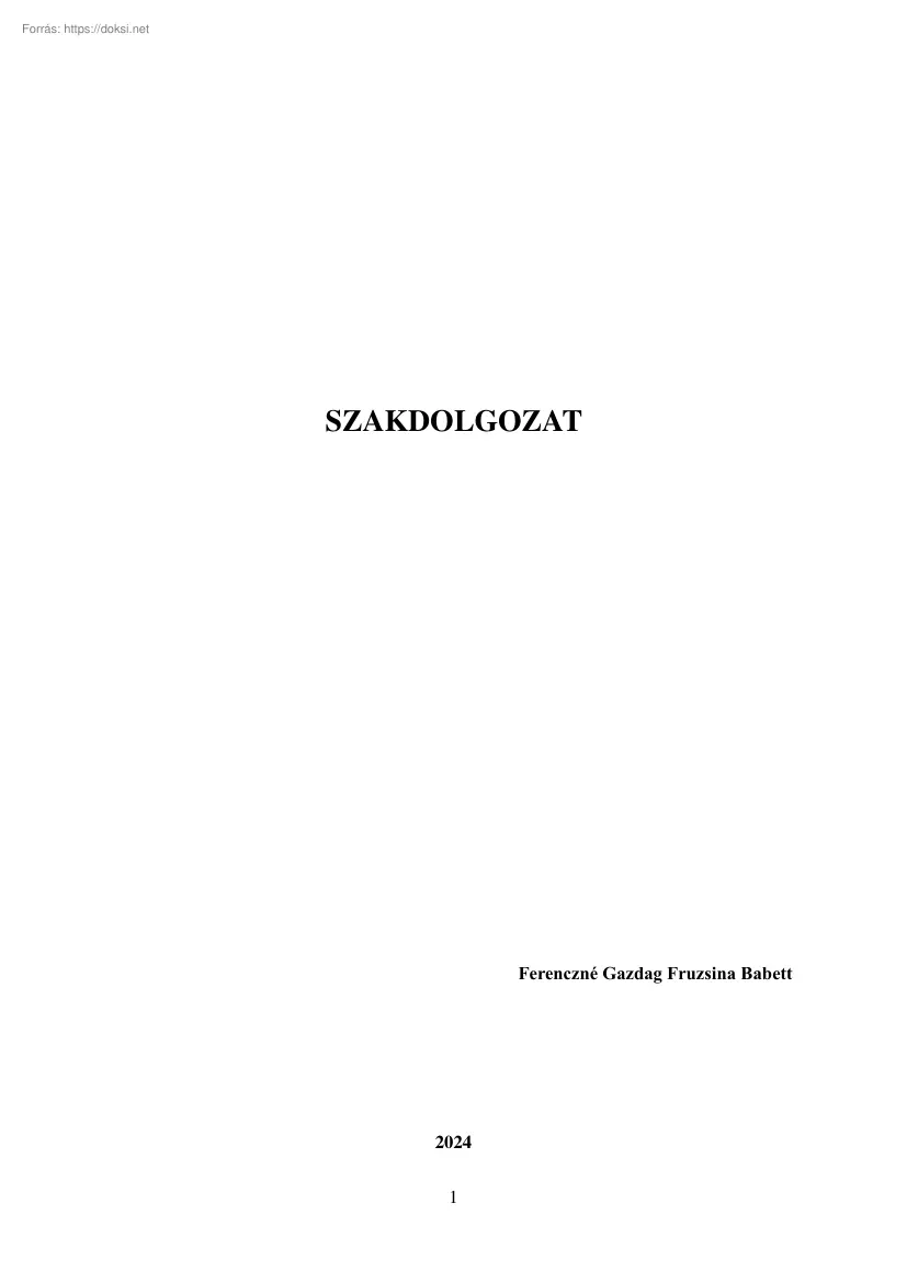Ferenczné Gazdag Fruzsina Babett - A tokaji bor diplomáciában beöltött szerepe