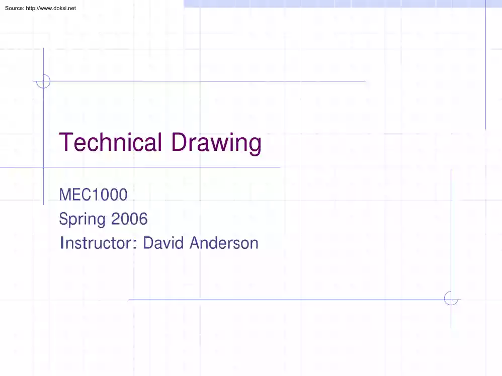 David Anderson - Technical Drawing