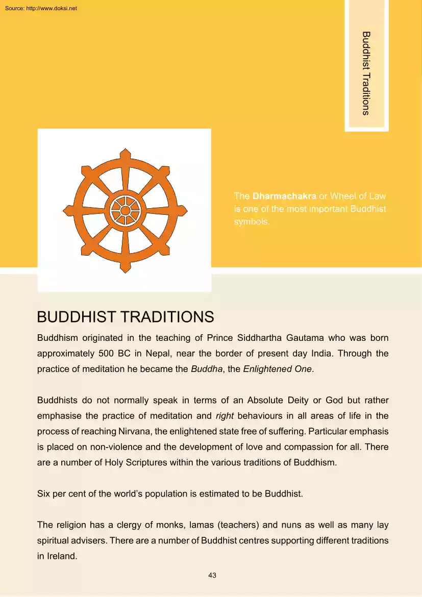 The Dharmachakra or Wheel of Law is one of the most Important Buddhist Symbols
