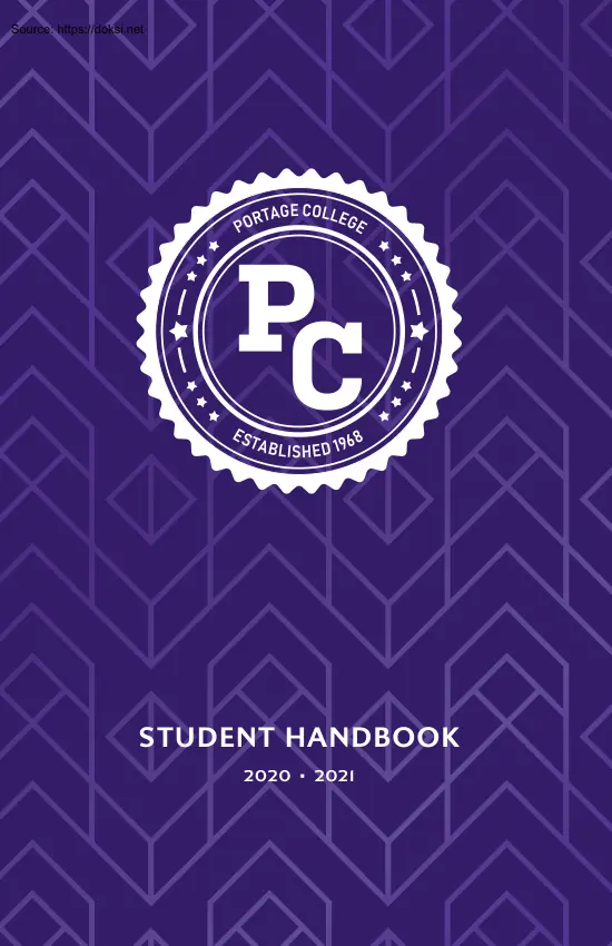 Portage College, Student Handbook