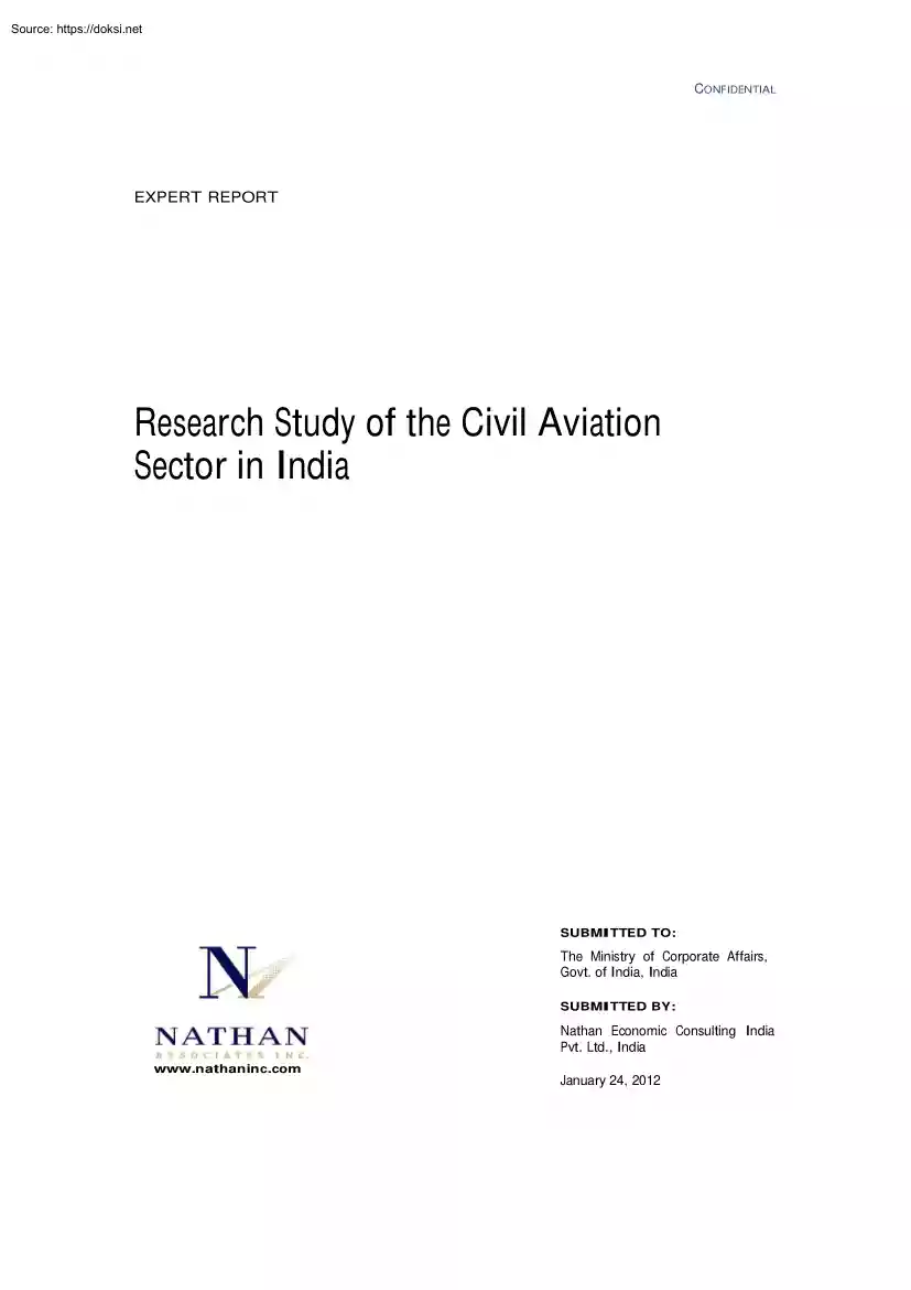 Research Study of the Civil Aviation Sector in India
