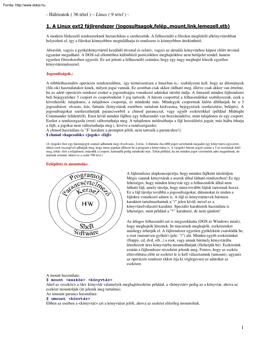 Linux tételek, 2006