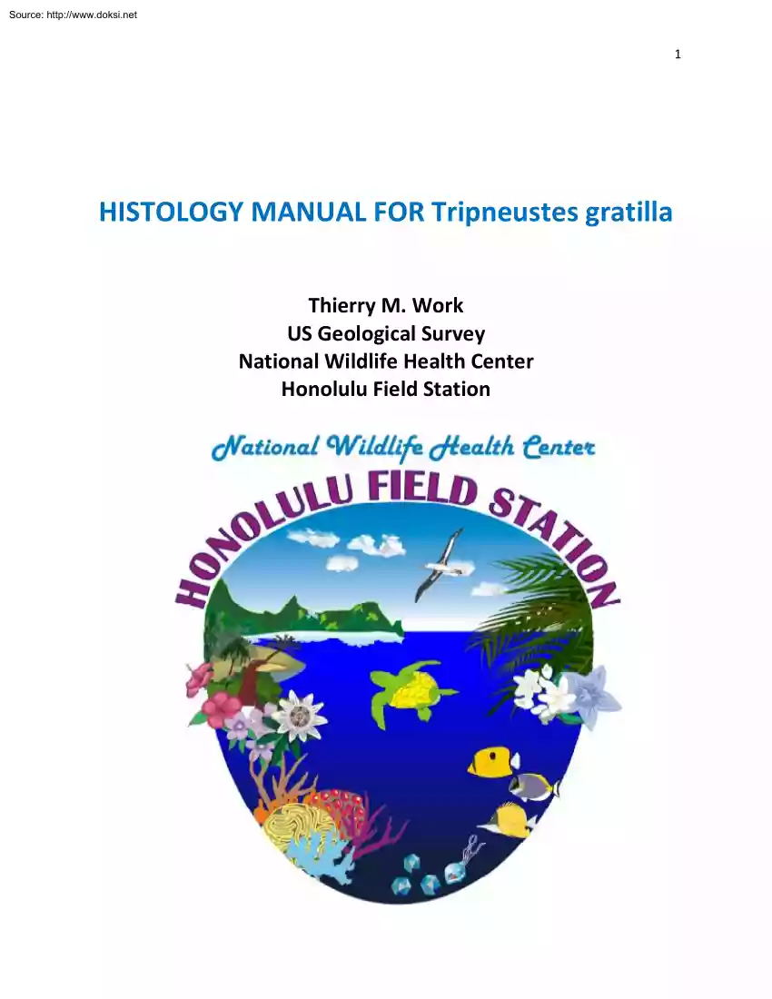 Histology Manual for Tripneustes Gratilla