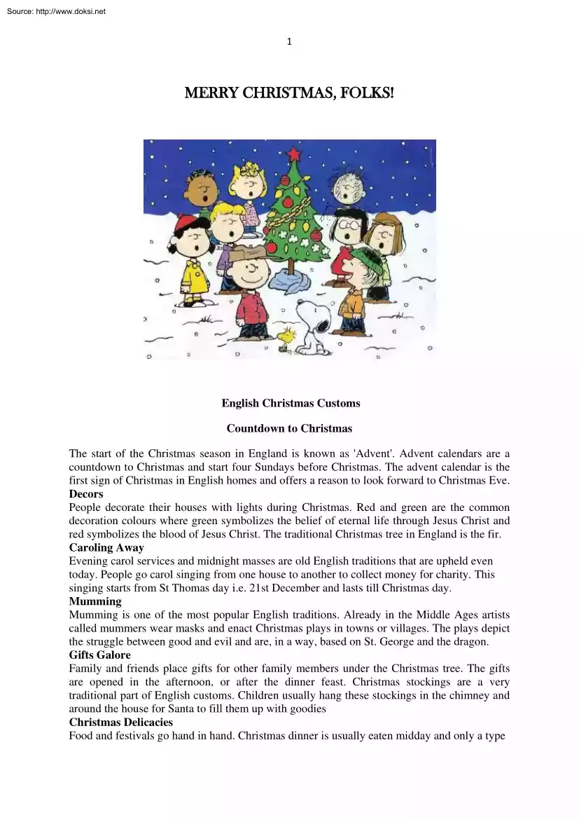 Merry Christmas, Folks
