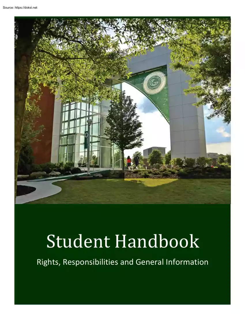 Georgia Gwinnett College, Student Handbook