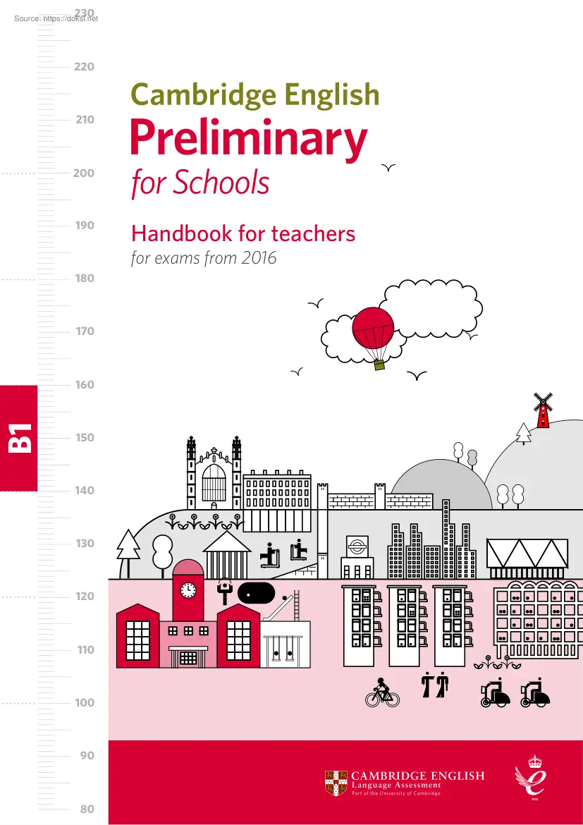 Cambridge English Preliminary for Schools, Handbook for teachers for exams from 2016