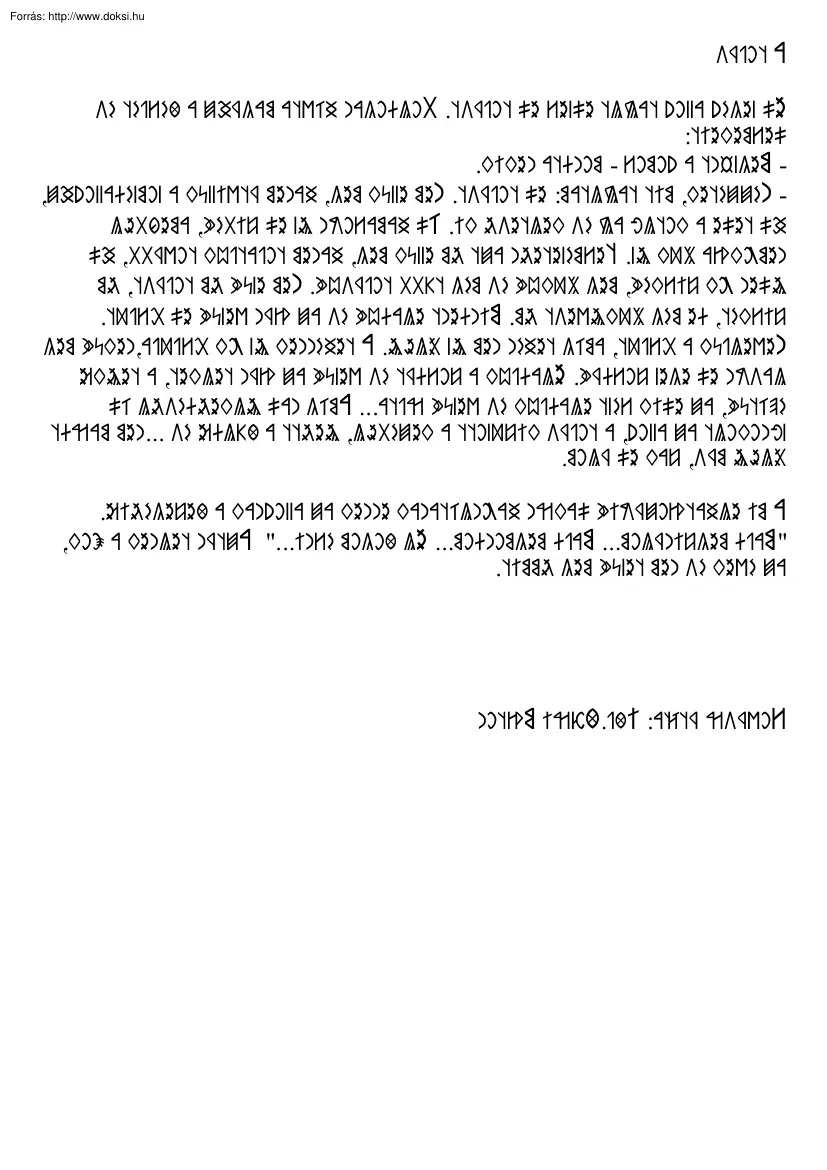 A tojás, rovásírással