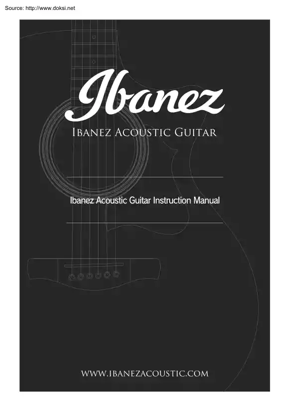 Ibanez Acoustic Guitar Instruction Manual