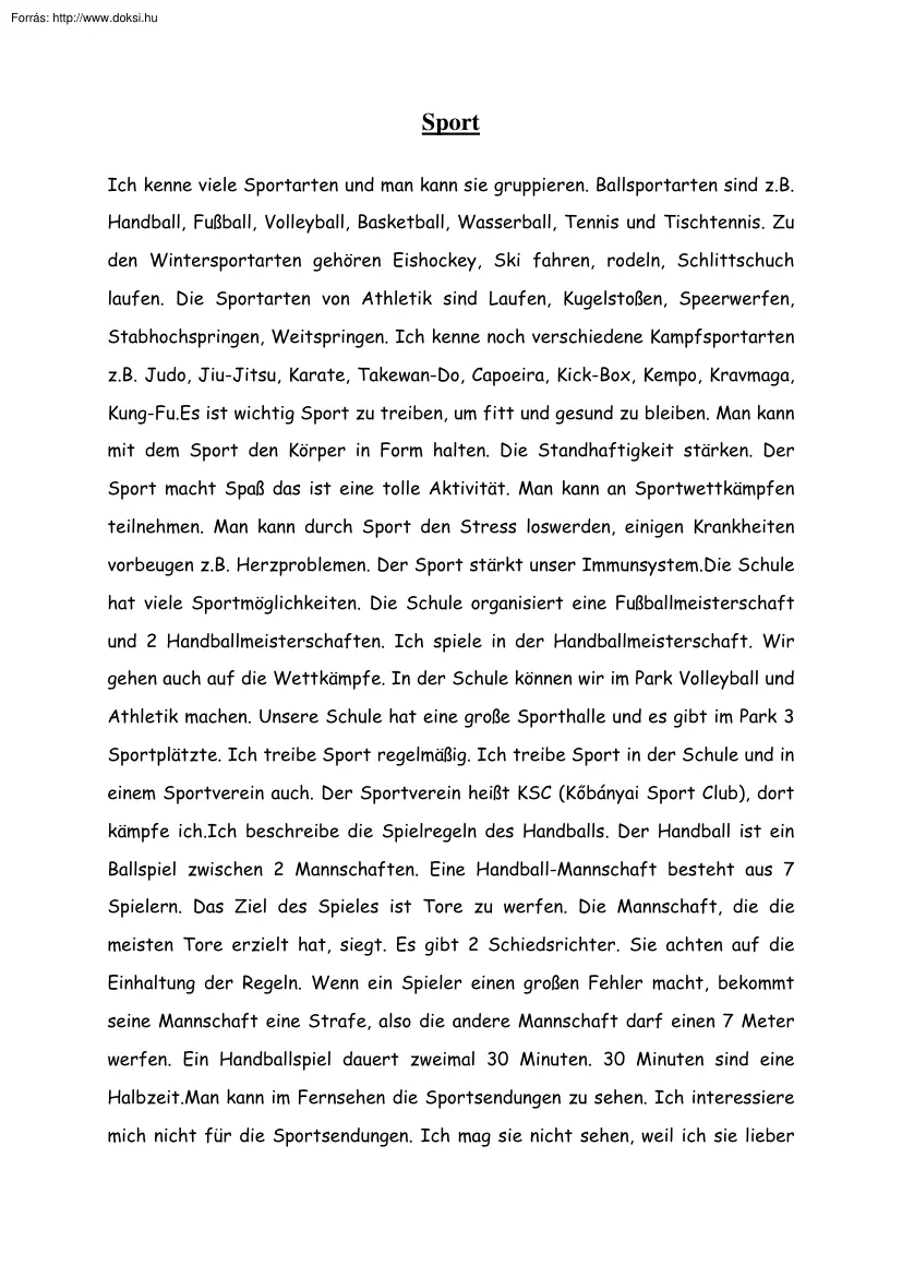 Havrán Szabina - Sport