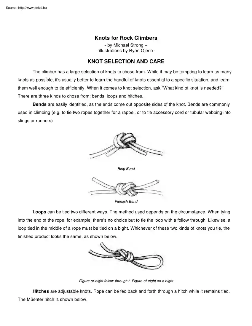 Michael Strong - Knots for rock climbers