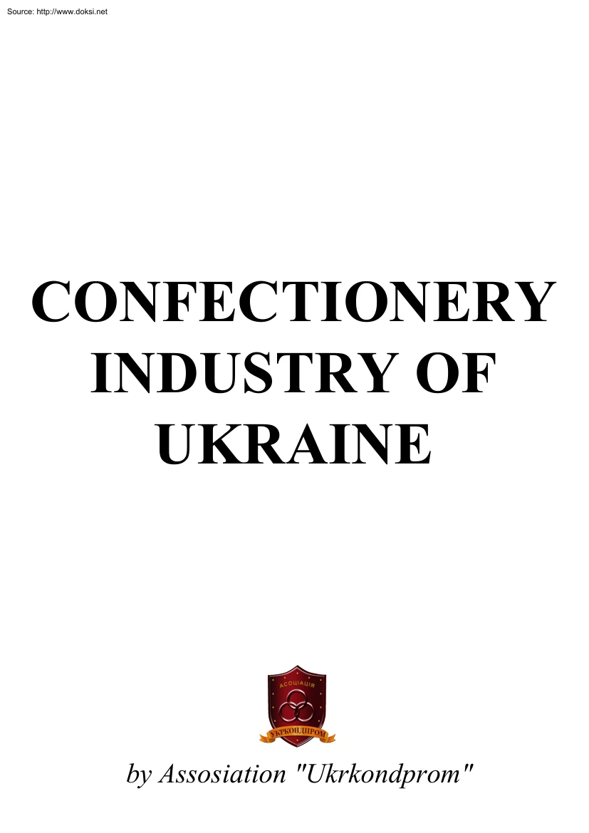 Confectionery Industry of Ukraine