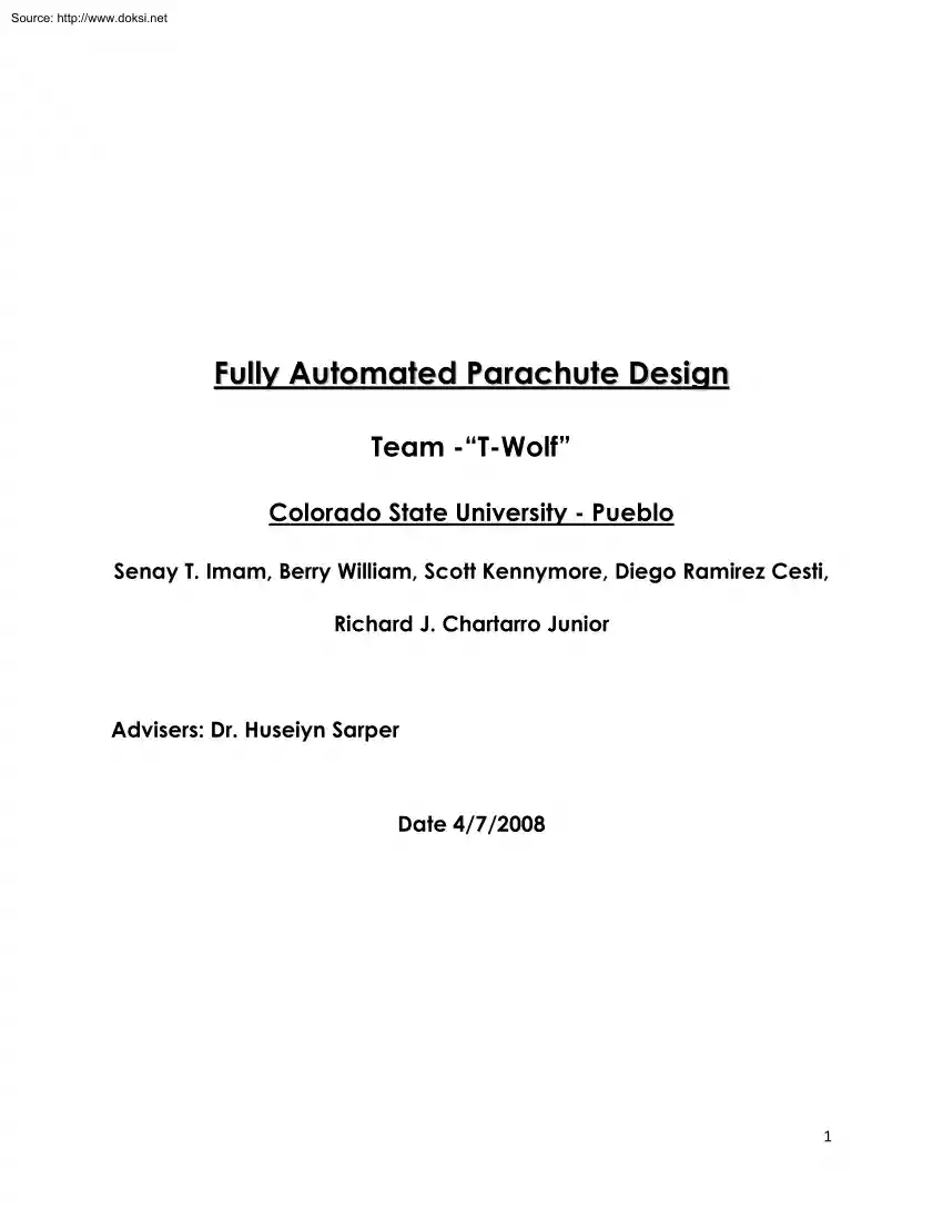 Imam-William-Diego - Fully Automated Parachute Design