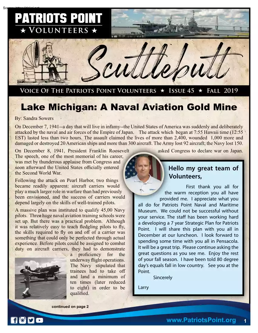 Sandra Sowers - Lake Michigan, A Naval Aviation Gold Mine