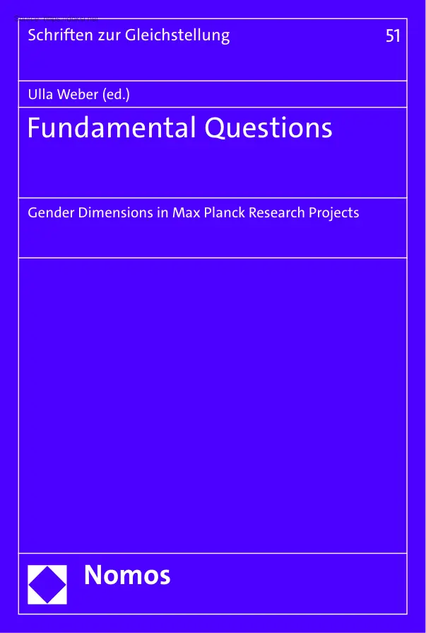 Ulla Weber - Gender dimensions in Max Planck research projects