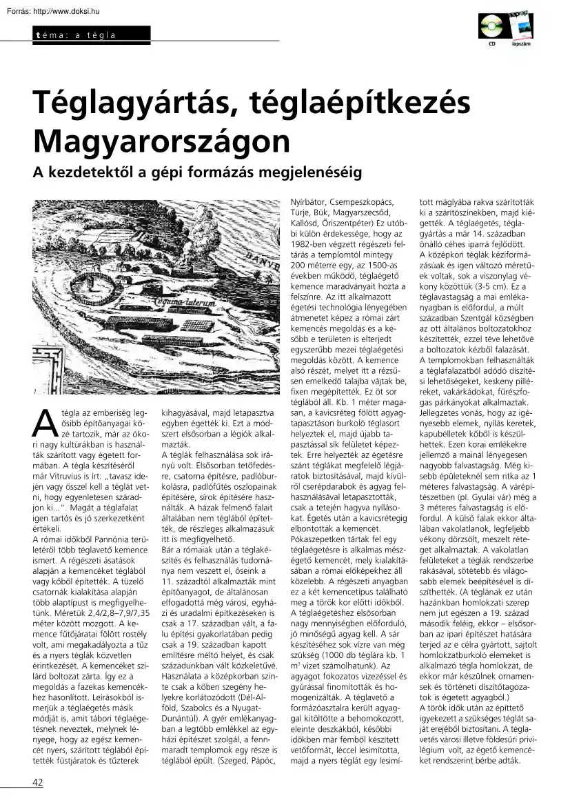 Téglagyártás, téglaépítkezés Magyarországon