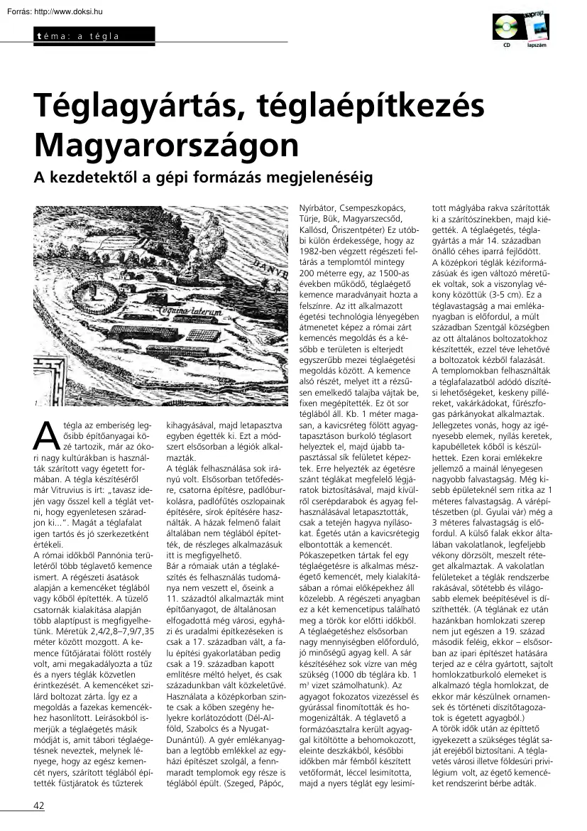 Téglagyártás, téglaépítkezés Magyarországon