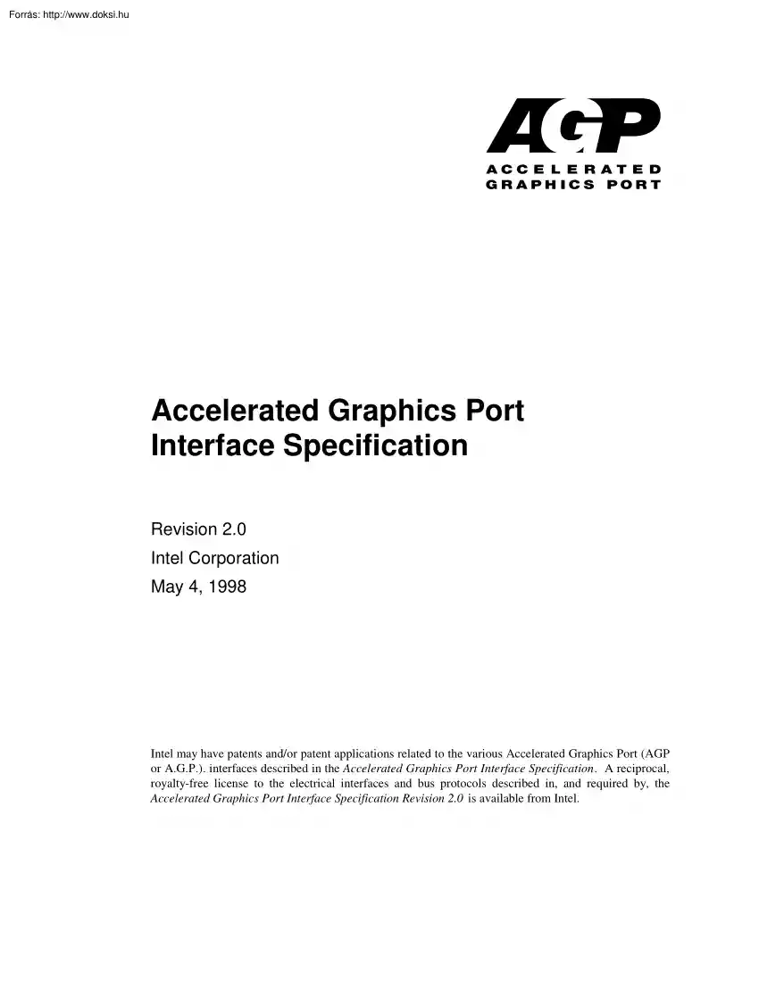 AGP 2.0 Interface Specification