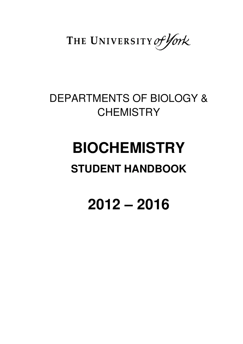 Biochemistry Handbook