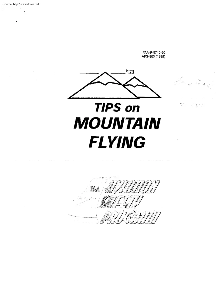 Tips on Mountain Flying