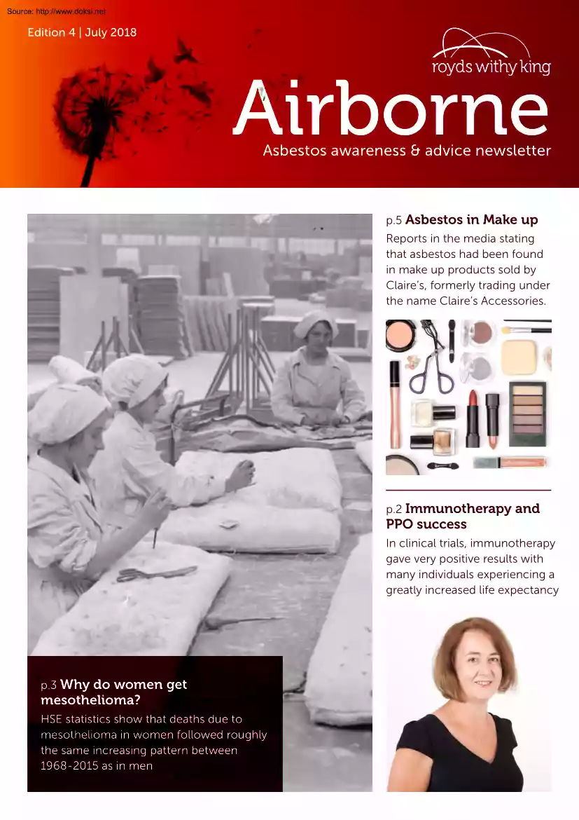 Airborne Asbestos Awareness and Advice Newsletter