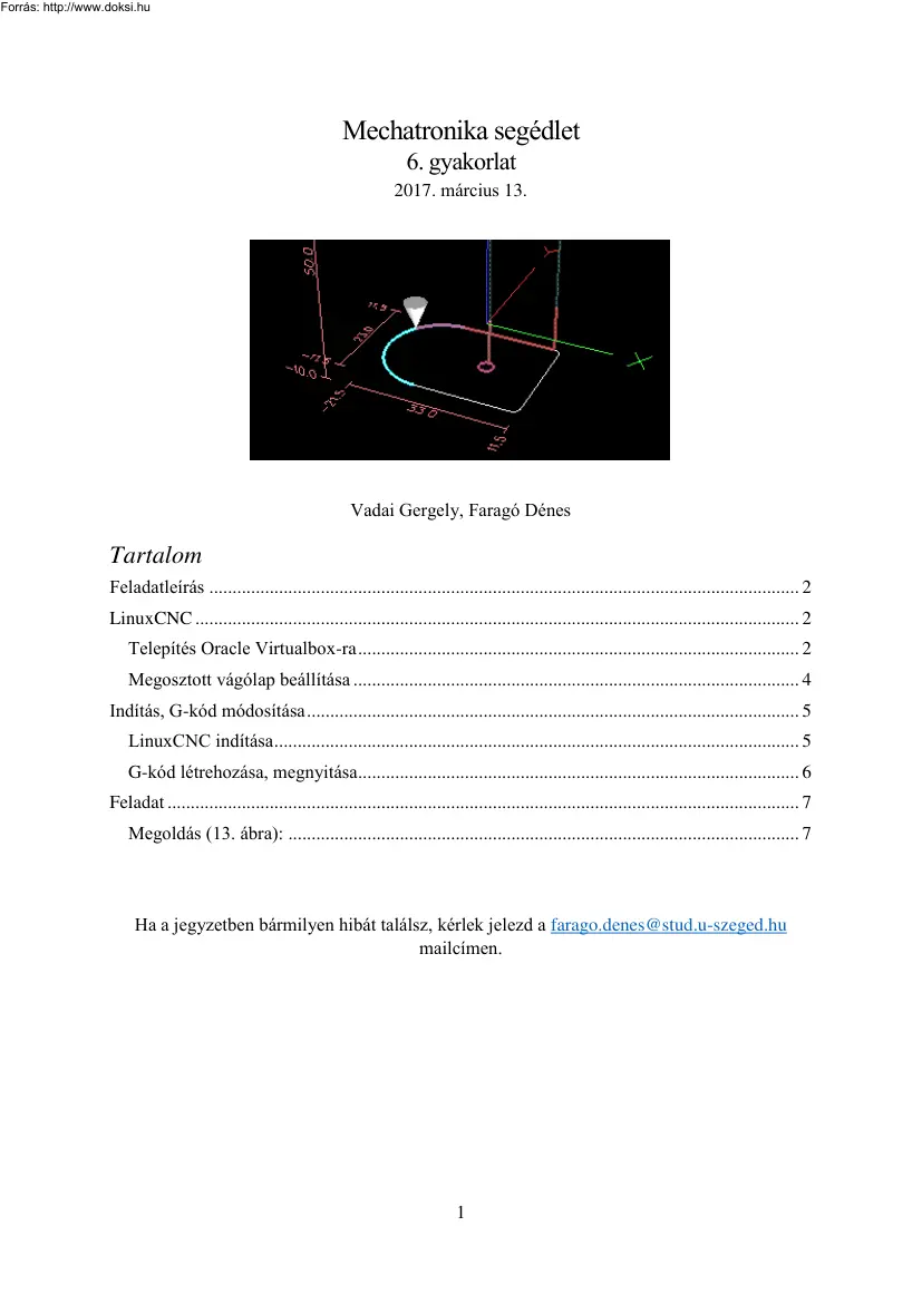 Vadai-Faragó - Mechatronika segédlet