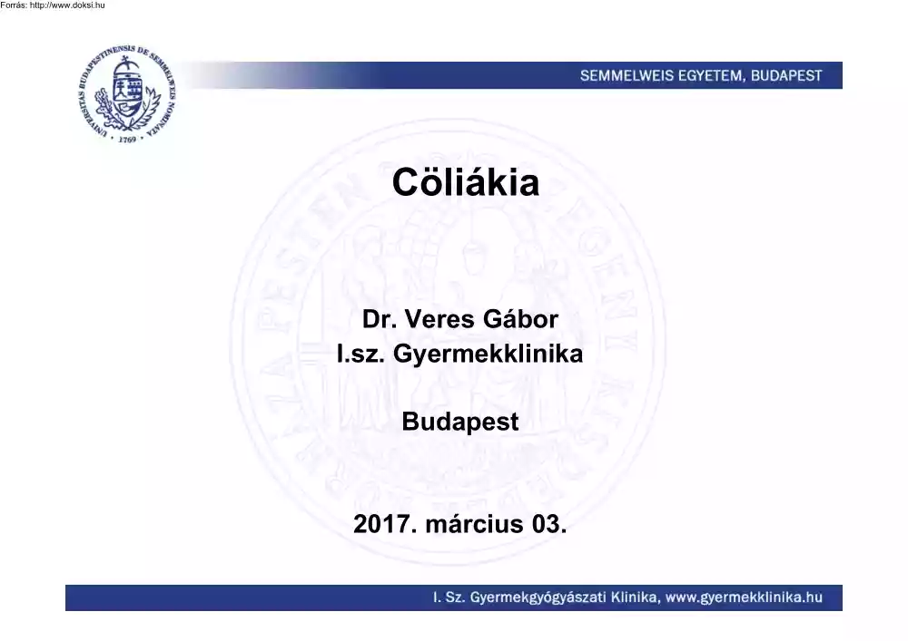 Dr. Veres Gábor - Cöliákia