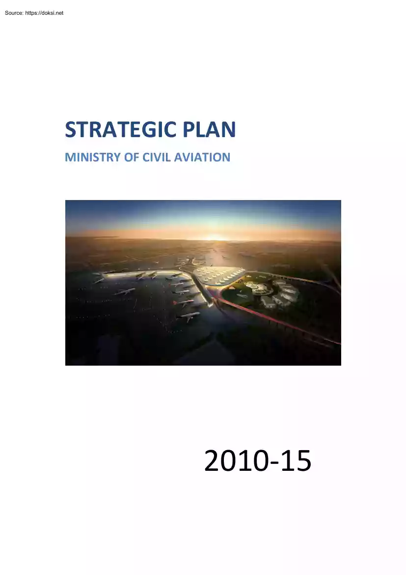 Strategic Plan, Ministry of Civil Aviation