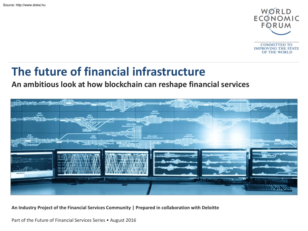 The future of financial infrastructure