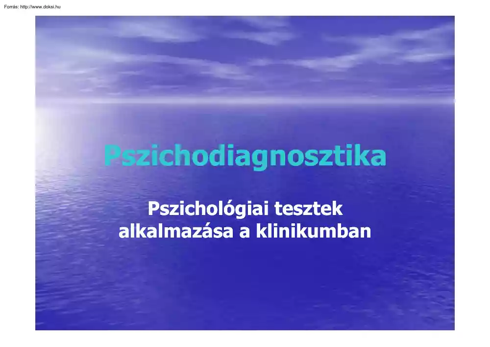 Pszichodiagnosztika