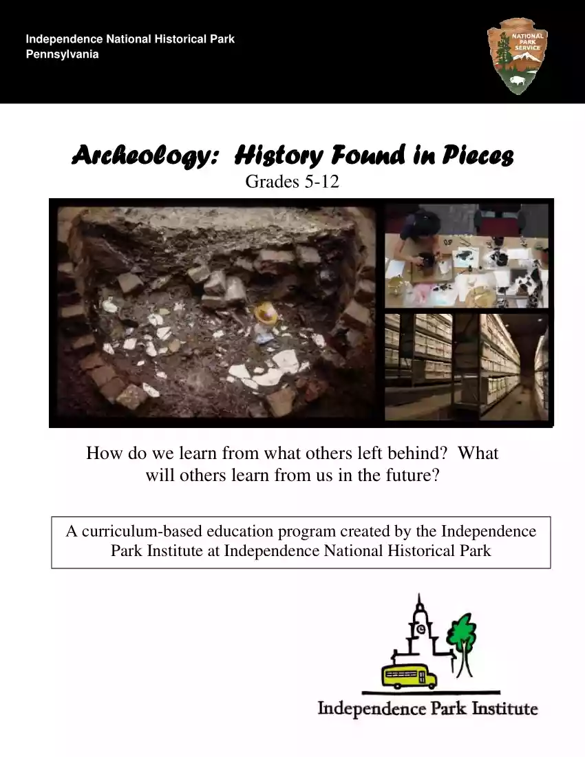 Archeology, History Found in Pieces