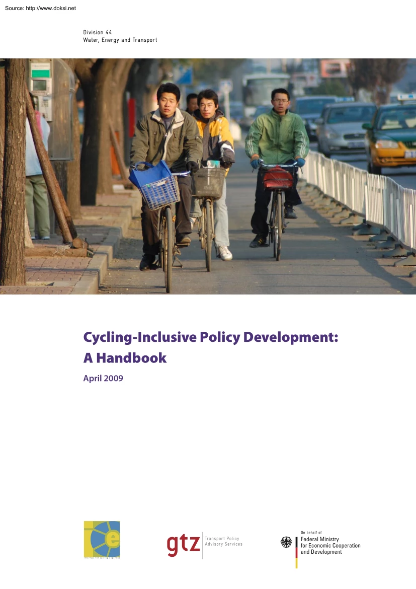 Cycling Inclusive Policy Development, A Handbook