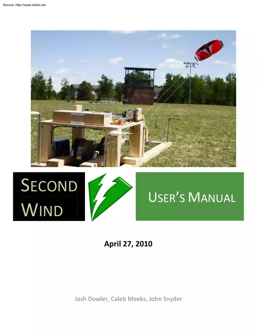 Second Wind, User Manual