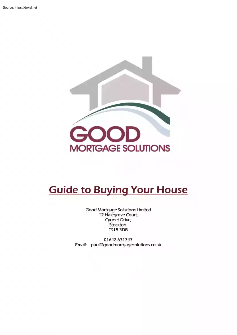 Guide to Buying Your House