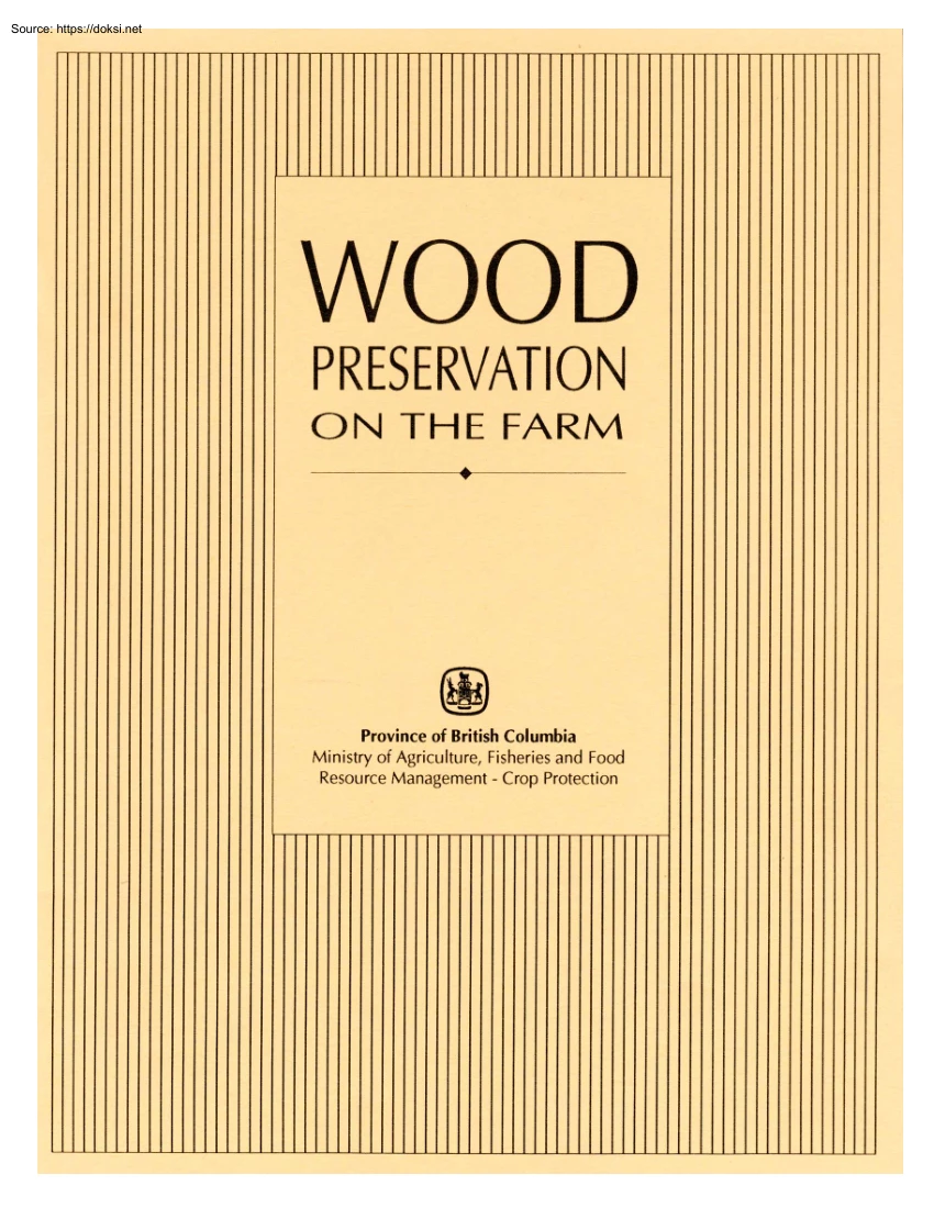 Wood Preservation on the Farm