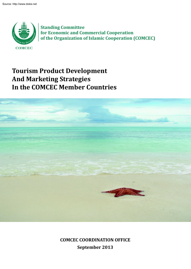 Tourism Product Development And Marketing Strategies In the COMCEC Member Countries