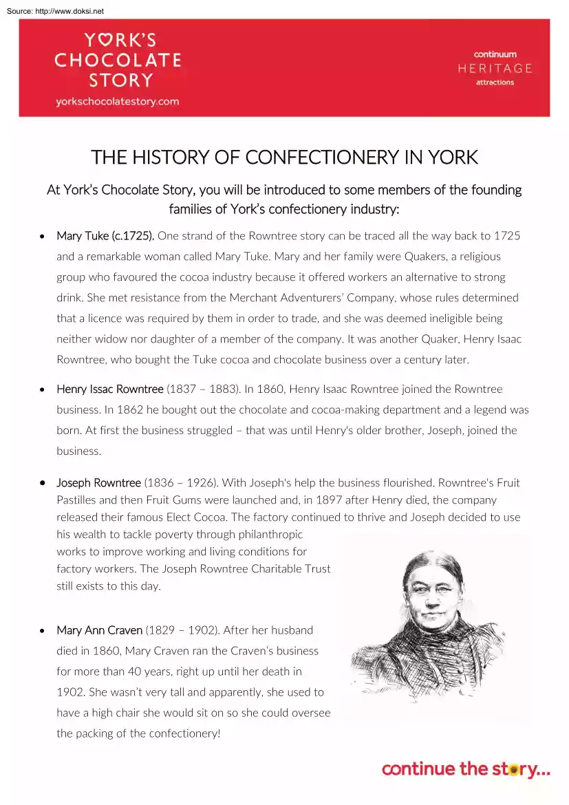 The History of Confectionery in York