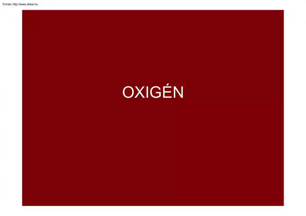 Oxigén