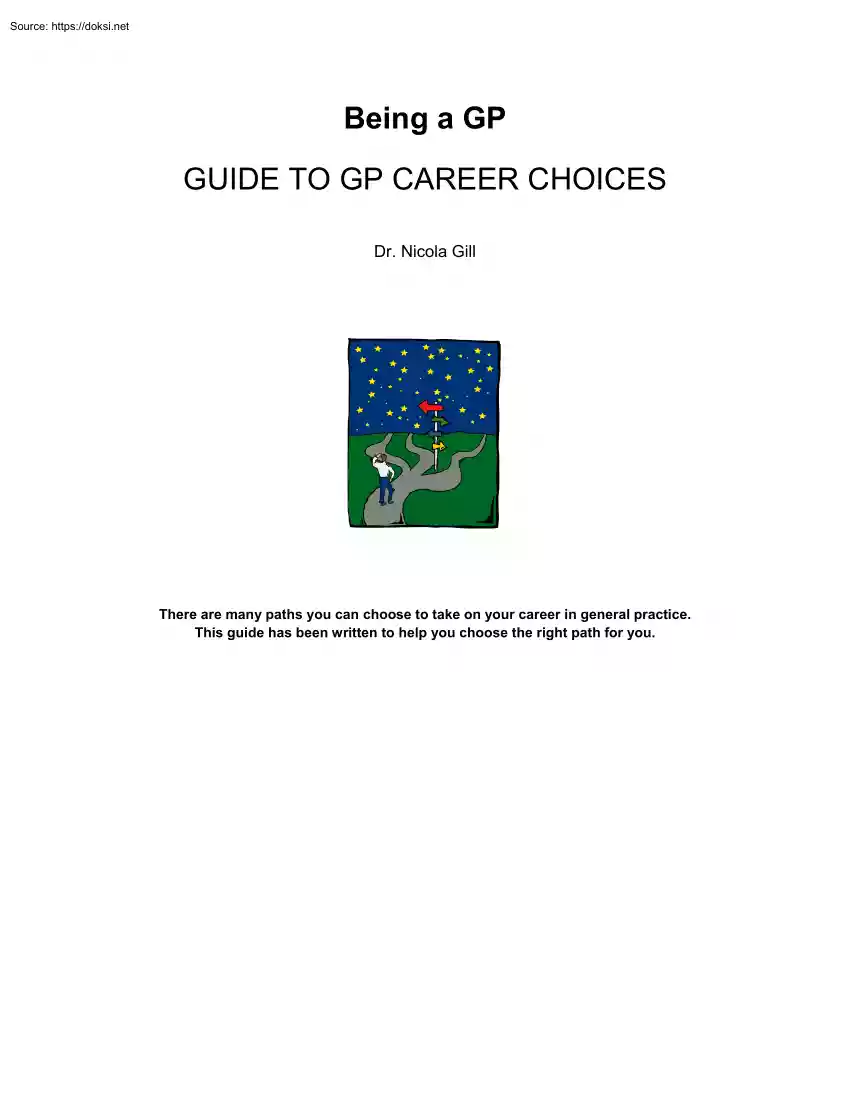Dr. Nicola Gill - Being a GP, Guide to GP Career Choices