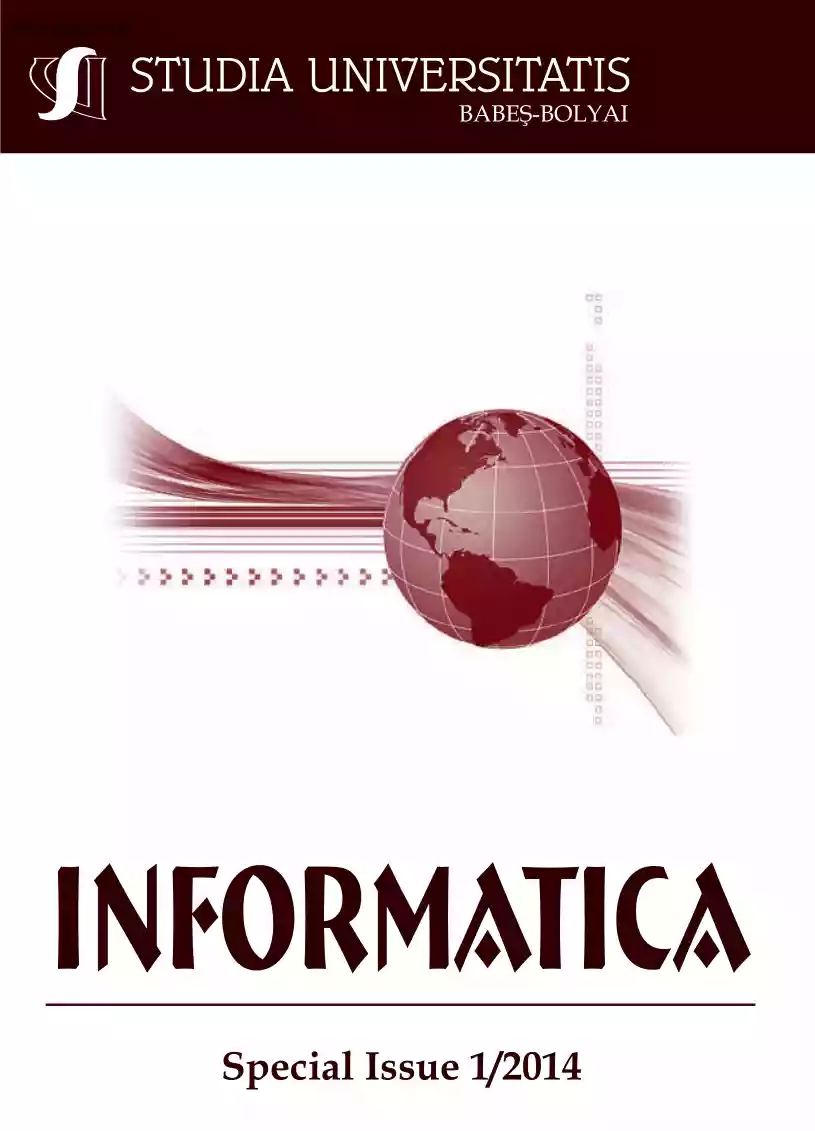 Informatica, special issue 1/2014