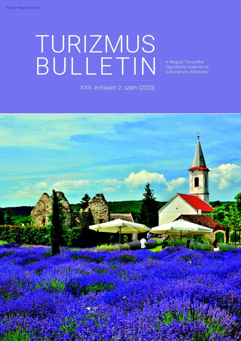 Turizmus Bulletin, XXIII. évfolyam, 2. szám