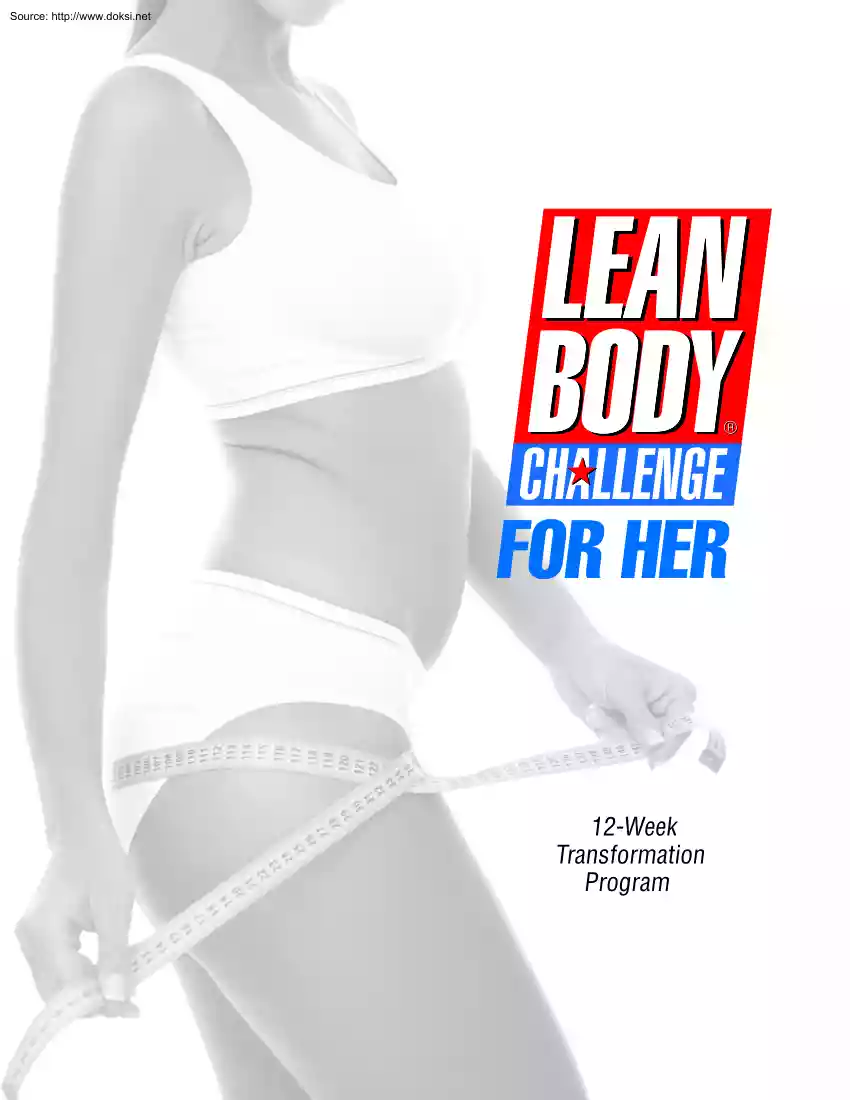 Lean Body Challenge for Her, 12 Week Transformation Program