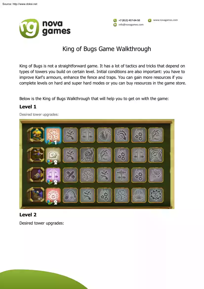 King of Bugs Game Walkthrough