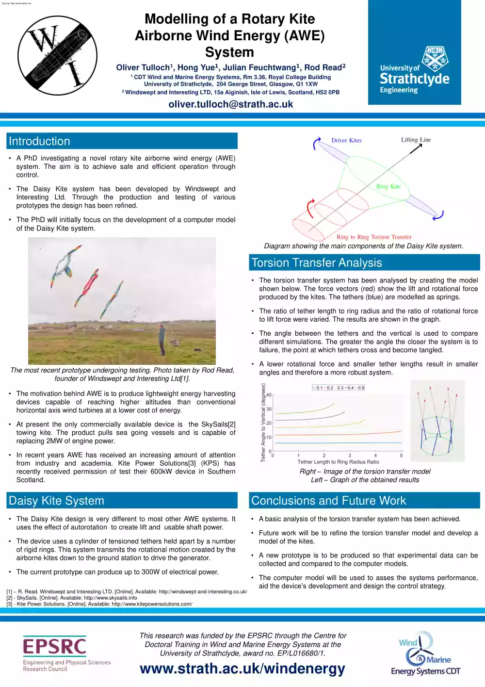 Tulloch-Yue-Feuchtwang - Modelling of a Rotary Kite Airborne Wind Energy (AWE) System