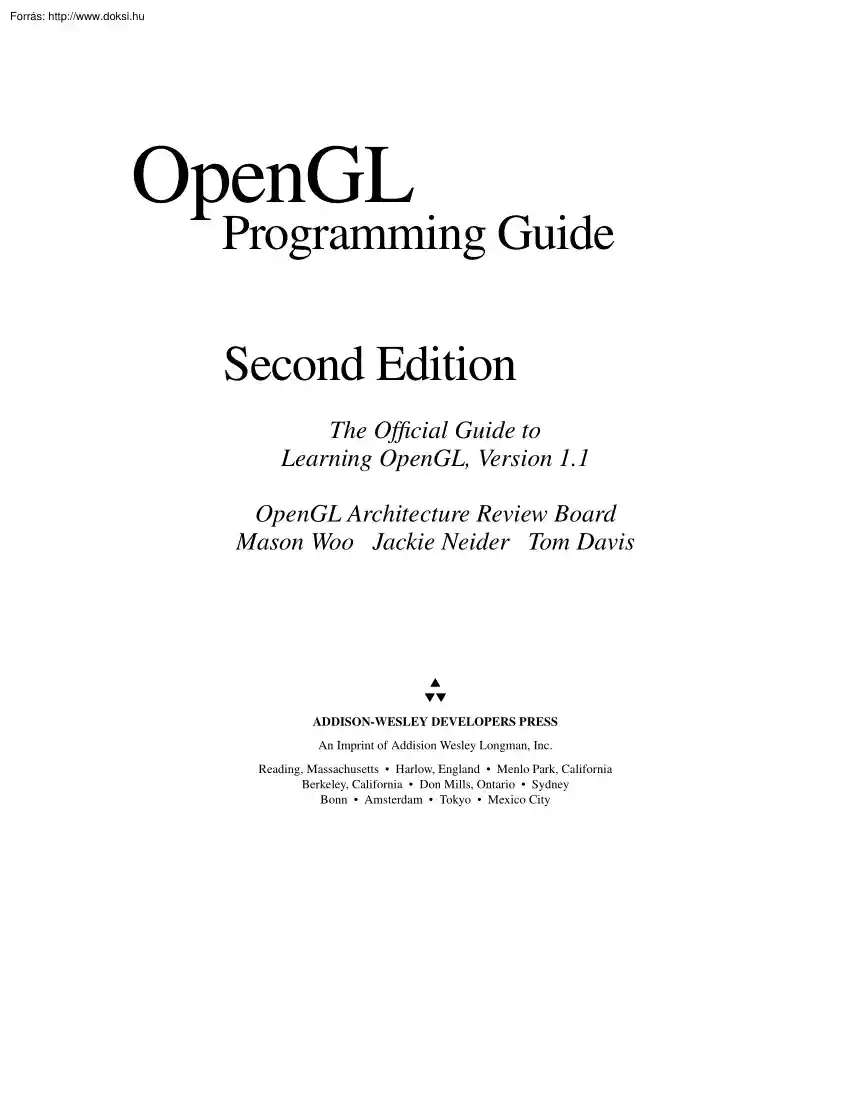 OpenGL Red Book - Programming Guide