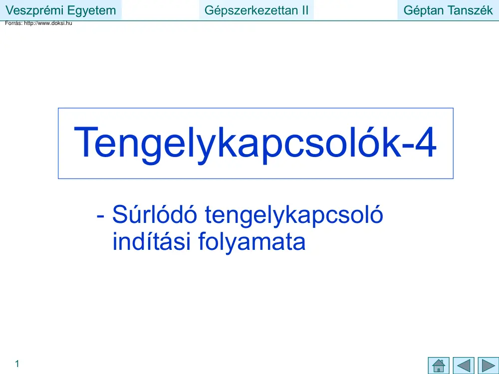 Tengelykapcsolók IV