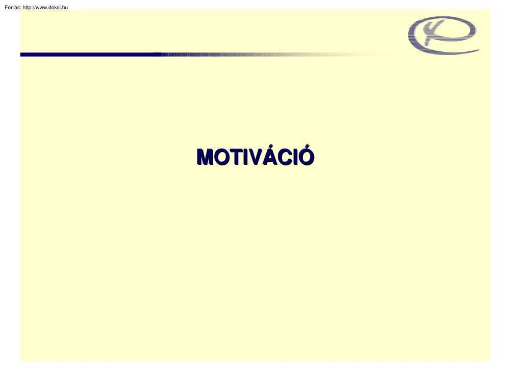 Motiváció