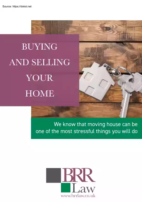 Buying and Selling Your Home