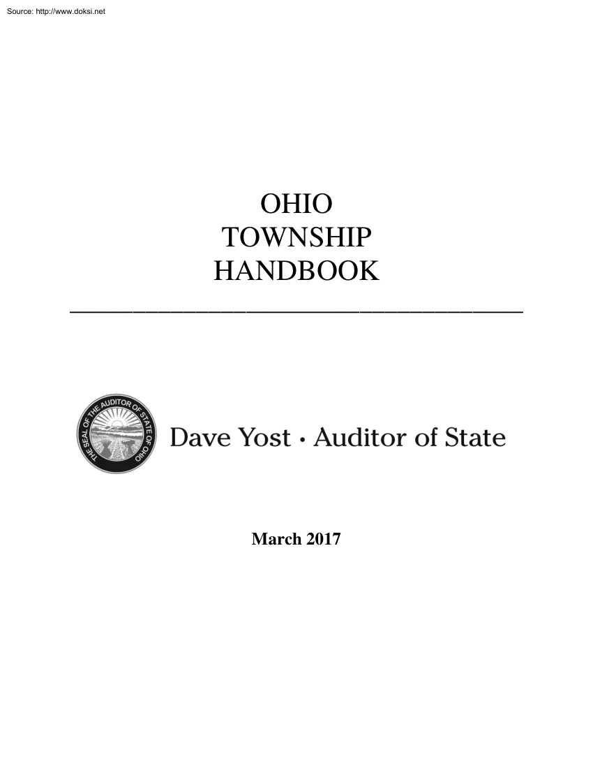 Ohio Township Handbook