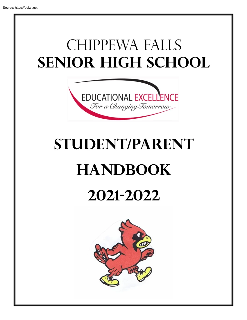 Chippewa Falls Senior High School, Student Parent Handbook