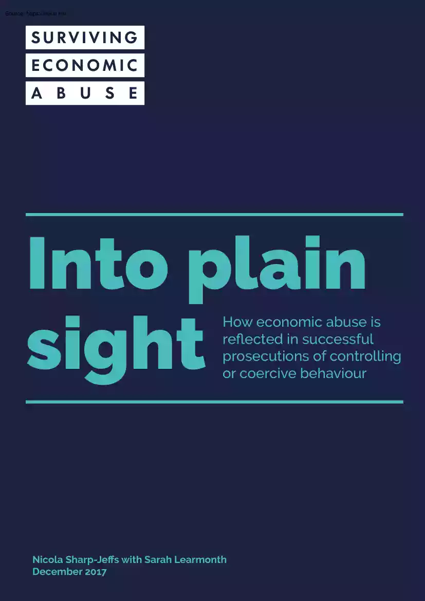How Economic Abuse is Reflected in Successful Prosecutions of Controlling or Coercive Behaviour
